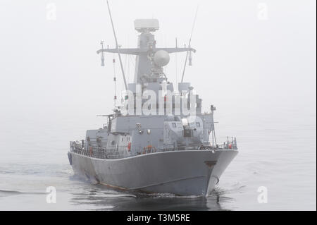 Polish Orkan-class fast attack craft ORP Piorun (422) during Naval