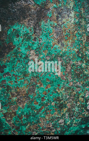 Close-up of rusty green metal Stock Photo