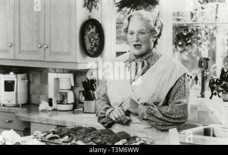 Robin Williams in the movie Mrs. Doubtfire, 1993 Stock Photo