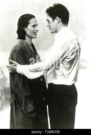 Andie MacDowell and Hugh Grant in the movie Four Weddings and a Funeral, 1994 Stock Photo