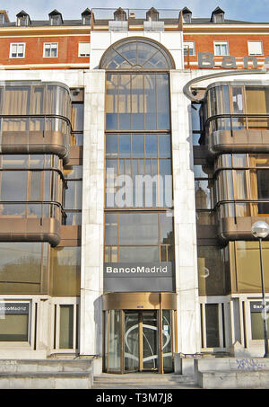 Banco Madrid  bank, Madrid, Spain Stock Photo