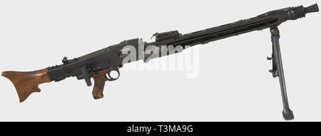 Machine guns, German machine gun MG 42, calibre 7,92 x 57 mm, introduced 1942, Editorial-Use-Only Stock Photo