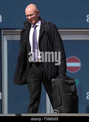 Marcus Cook Marcus Cook from the Air Accident Investigation Branch leaves the Fatal ...