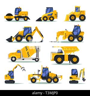 Heavy trucks or lorry, auto for industrial work Stock Vector