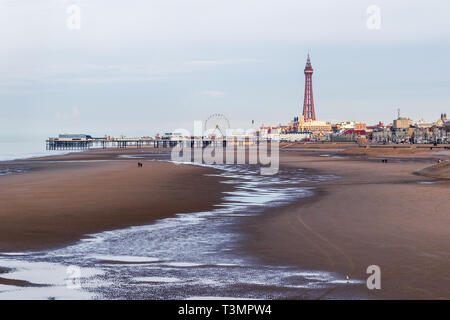 Blackpool beach UK Stock Photo