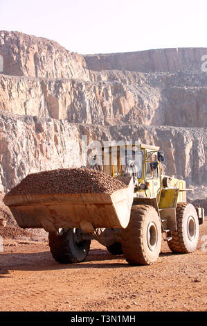 Hanson Aggregates at Machen Quarry in Newport South Wales. 05/10/2005 Stock Photo