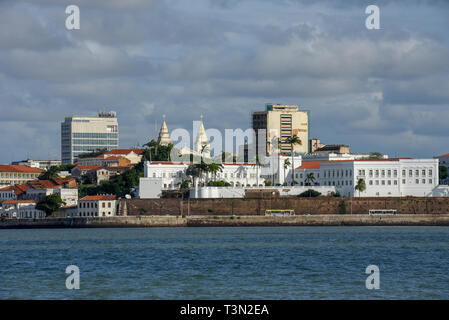 City center view from the sea at Sao Luis on Brazil Stock Photo