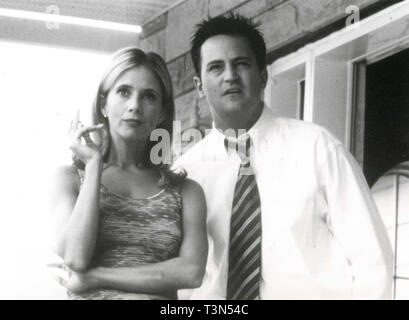 Actors Rosanna Arquette and Matthew Perry in the movie The Whole Nine Yards, 2000 Stock Photo