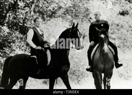 Patrick Stewart and William Shatner in the movie Star Trek: Generations, 1994 Stock Photo