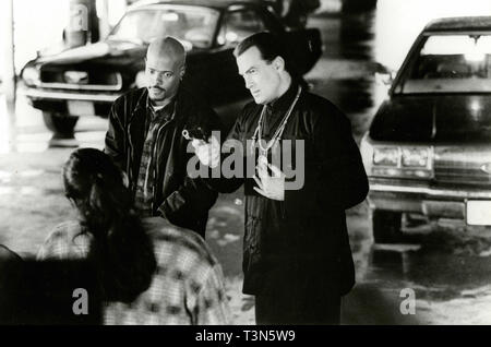 Actors Keenen Ivory Wayans and Steven Seagal in the movie The Glimmer Man, 1996 Stock Photo