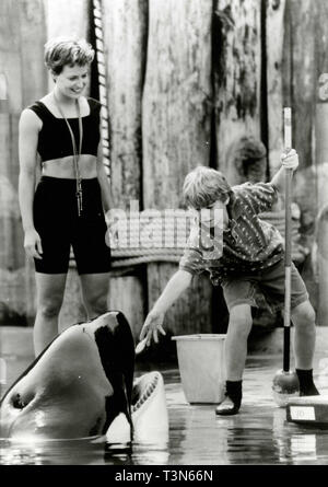 Actor Jason James Richter and Lori Petty in the movie Free Willy, 1993 Stock Photo