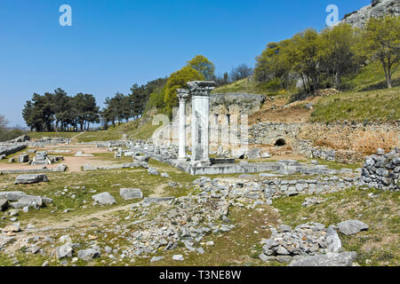 Ruins of the Antique city of Philippi, Eastern Macedonia and Thrace, Greece Stock Photo