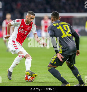 Amsterdam, Netherlands. 10th Apr, 2019. Tadic of Ajax during the match between Ajax and Juventus held at the Johan Cruyff Stadium in Amsterdam. The match is valid for the quarterfinals of the Champions League 2018/2019. Credit: Richard Callis/FotoArena/Alamy Live News Stock Photo