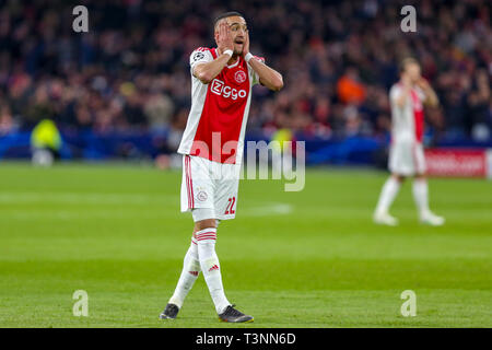 Amsterdam, Netherlands. 10th Apr, 2019. Juventus match at Johan Cruyff Stadium in Amsterdam. The match is valid for the quarterfinals of the Champions League 2018/2019. Credit: Richard Callis/FotoArena/Alamy Live News Stock Photo