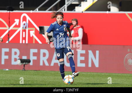 Yui Hasegawa (JPN), APRIL 9, 2019 - Football / Soccer : International Friendly match between Germany 2-2 Japan at the Benteler-Arena in Paderborn, Germany. (Photo by Mutsu Kawamori/AFLO) Stock Photo