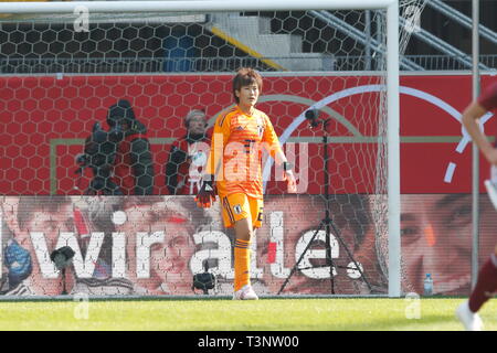 Chika Hirao (JPN), APRIL 9, 2019 - Football / Soccer : International Friendly match between Germany 2-2 Japan at the Benteler-Arena in Paderborn, Germany. (Photo by Mutsu Kawamori/AFLO) Stock Photo