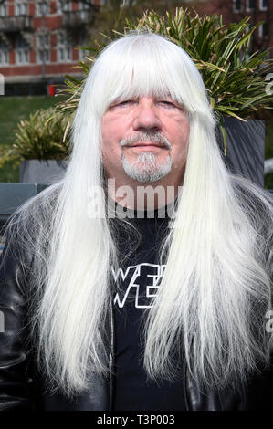 Andy Scott of The Sweet at the media day in the Hardrock Cafe on April 10, 2019 in Hamburg, Germany. Stock Photo