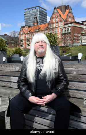 Andy Scott of The Sweet at the media day in the Hardrock Cafe on April 10, 2019 in Hamburg, Germany. Stock Photo