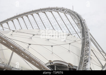 Doha, Qatar. 11th Apr, 2019. A view of Al Khalifa International Stadium completed in 2017, one of 8 venues which will host the FIFA 2022 Word Cup in the Gulf state of Qatar Credit: amer ghazzal/Alamy Live News Stock Photo