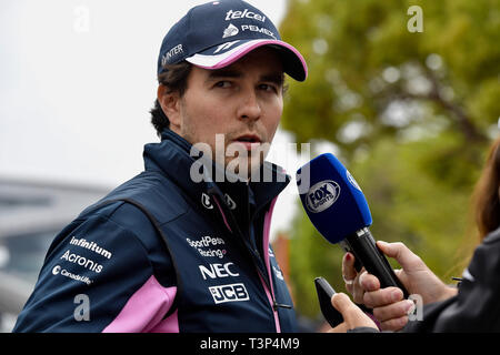 Shanghai, China. 11th Apr, 2019. Sergio Pérez, RacingPoint, formula 1 GP, China in Shanghai, 11.04.2019 Credit: mspb/Jerry Andre *** Local Caption *** RUBIO | usage worldwide/dpa/Alamy Live News Stock Photo