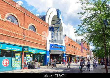 Entrance to The Aylesham Centre, Rye Lane, Peckham, The London Borough of Southwark, Greater London, England, United Kingdom Stock Photo