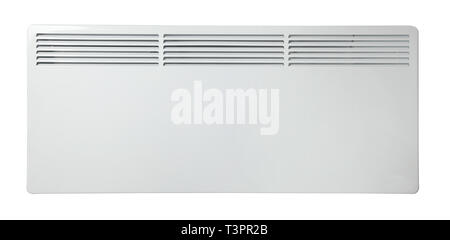 Electric heater battery. Radiator. Isolated on white background. Home appliance - Electric Convection heater Stock Photo