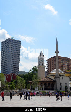 Tirana, part 2, Skanderbeg square Stock Photo