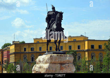 Tirana, part 2, Skanderbeg square Stock Photo