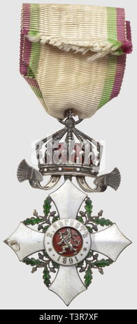 Ordre du Mérite National, créé en 1891, réorganisé en 1900 et 1936. Chevalier, 2 petits éclats, Additional-Rights-Clearance-Info-Not-Available Stock Photo