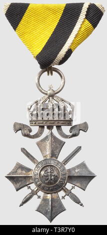 Ordre du Mérite National, créé en 1891, réorganisé en 1900 et 1936. Chevalier, à titre militaire (1900 à 1918), non émaillé, Additional-Rights-Clearance-Info-Not-Available Stock Photo