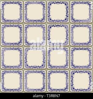 Old ceramic tile Stock Photo