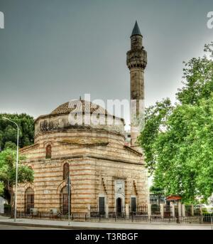 exterior view to Muradie aka Xhamia e Muradies, former Byzantine church in Vlore, Albania Stock Photo