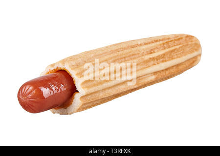 Francês Estilo Coreano França Milho Cachorro Gamja Hotdog Vestida No Prato.  Horizontal Foto de Stock - Imagem de gourmet, frite: 265033826