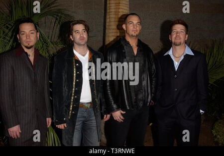 LAS VEGAS, NV. December 09, 2002: CREED at the 2002 Billboard Music Awards at the MGM Grand, Las Vegas. Stock Photo