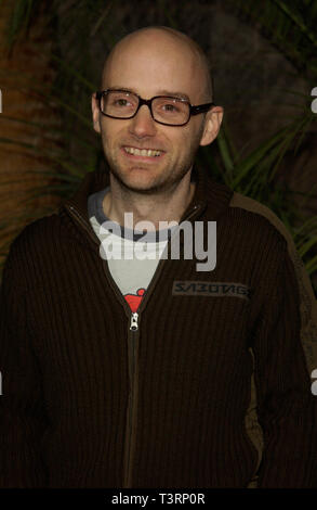 LAS VEGAS, NV. December 09, 2002: MOBY at the 2002 Billboard Music Awards at the MGM Grand, Las Vegas. Stock Photo