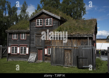 Old Buildings In Sverresborg Trondelag Folk Museum In Trondheim Norway 