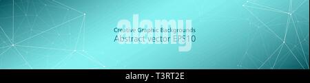 Graphic dot backgrounds lines dots vector connections Stock Vector