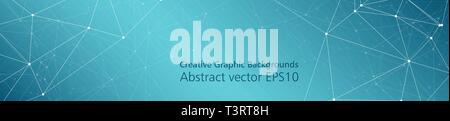 Group chemistry pattern lines and dots communication network vector Stock Vector