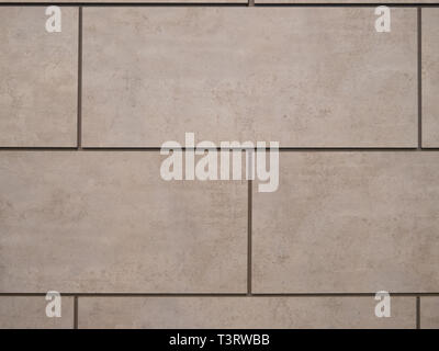abstract pattern wall made of grey concrete blocks Stock Photo