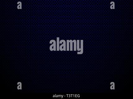 Dark blue carbon fiber background and texture with lighting. Material wallpaper for car tuning or service. Vector illustration Stock Vector