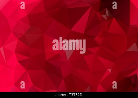 Gradient background of red and black triangles. Stock Vector