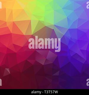 Multicolored background of triangles, square. Bright colors, festive abstract background Stock Vector