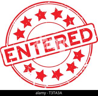 Entered Rubber Stamp Seal Vector Stock Vector Image & Art - Alamy