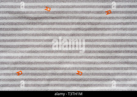 Striped Cotton Shirt Background. Fabric Texture as Blank Background Stock Photo