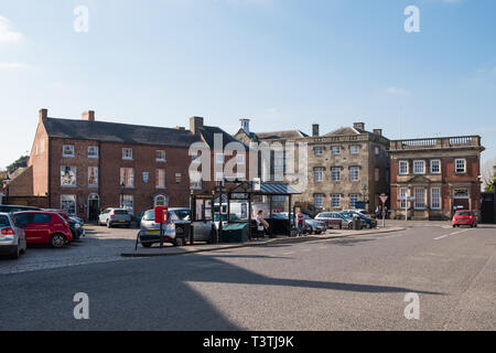 Town centre, Market Bosworth, Leicestershire, England, UK Stock Photo ...