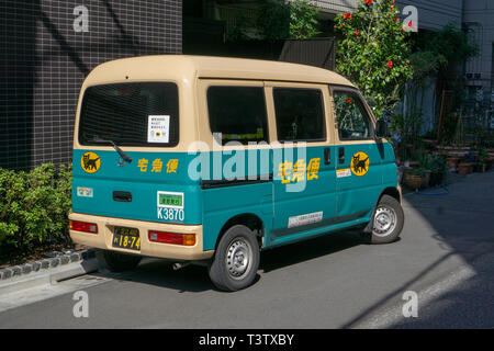 I spotted this cool minivan on one of my walks around less touristy area of Asakusa in Tokyo. Stock Photo