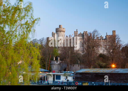 Dawn at Arundel Castle in West Sussex, England. Stock Photo