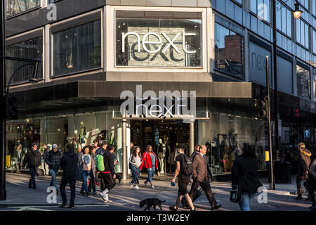 Next clothing retail shop, on Oxford Street, London, UK Stock Photo