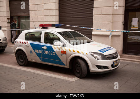 A Budapest Police car in Budapest,Hungary Stock Photo - Alamy