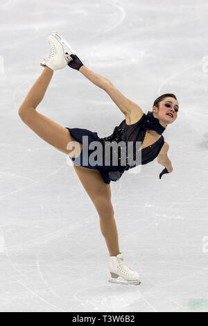 Kaetlyn Osmond (CAN) competing in the Figure Skating - Ladies' Short at the Olympic Winter Games PyeongChang 2018 Stock Photo